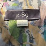 R•89 Watercolor Silk Ruffle Romper Pastel NWOT Size S Pink Photo 9