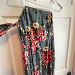 Lulus  Maxi Dress Floral Print Sage Green Pink White Smocked Straps Small Fairy Photo 6