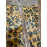 Born women’s brown leather pony hair leopard print boots 6 SkU 4892 Photo 8