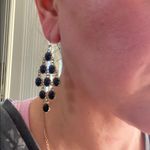 Kendra Scott ✨VINTAGE✨  Earrings/chicos multilayered blacked beaded necklace Photo 2