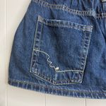 Free People  denim skort 24 cotton micro mini Photo 4