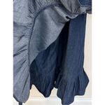 Draper James  Reba Chambray Wrap Dress Dark Wash 18 Photo 3