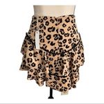 Olivaceous Brand New  Brown Leopard Layered Mini Skirt Size S Photo 1