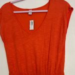 Old Navy  Vibrant Orange Midi Dress Photo 2