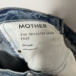 Mother Superior The Trickster Skimp Fray Distressed Jeans in Thrill Seeker Sz 26 Blue Photo 5