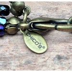 Chico's  Multistrand Peacock Iridescent Bead Pendant Necklace Statement Whimsey Photo 6