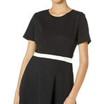 Kate Spade  Black Dress with White Bow Belt NWT Photo 0
