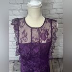 Just fab lace midi dress size large deep plum Photo 5