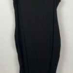 Seraphine Black Sleeveless‎ Ruched Side Seam Maternity Tank Dress Size 6 Photo 0