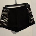 Forever 21 Black and Gold Studded Women's Shorts Photo 0