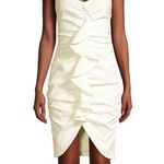 Likely NWT  White Kelaya Ruffle Cocktail Dress Size 6 Photo 0