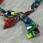 Lauren Ralph Lauren Sz. 10 Rainforest Multicolor Halter Mio 1 Piece Swimsuit Blue Photo 8