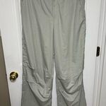 ZARA Womens Size XXL Seafoam Green Nylon Blend Full Length Baggy Pants Trendy Photo 0
