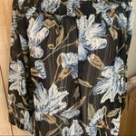 I Jeans By Buffalo Sheer Small Floral Black Casual Business Blouse Photo 4