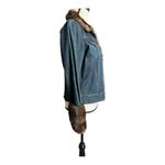 Gap  Jean 1969 Denim Jacket With Mink Fur Trim Size 10 Photo 7