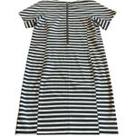 J.Crew Black White Stripe T-Shirt Dress Sheath Comfy Cotton Stretch Size Small Photo 5