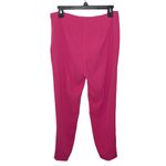 Les Copains Blue shocking pink cropped side zip trousers size IT 42 Photo 2