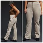 Good American NWT Good Classic Boot Corduroy Pants Cream Tan Stretch Plus Size Photo 3