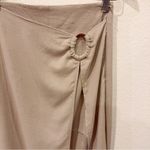 J.ING Jing Beige Linen & Cotton Midi Skirt Size XS NWT Tan Photo 6