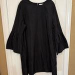 Free Assembly Black Dress with Bell Sleeves Size XXL Photo 0