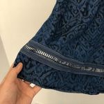 Soft Surroundings  Dark Wash Denim Chambray Aztec Boho Off the Shoulder Tunic Top Photo 5