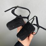 ASOS | Black High Heels Size 9 Suede Womans Strappy Photo 2