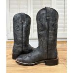 Shyanne  Lasy Floral Embroidered Western Boot Black Leather Size 7.5 NWOB Cowgirl Photo 9