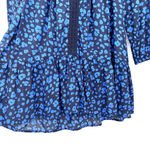 HD in Paris Anthropologie  size‎ XS Ressica Leopard Tunic Top blue black Photo 5