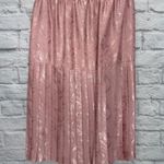 Nightway Vintage Night Way Drop Waist Skirt Set Dusty Rose Pink Floral Size M 80/90s Lace Photo 10