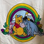 Disney  Women's Winnie the Pooh Chenille Patch Graphic Sweatshirt Cream Size XL Photo 4