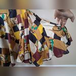 NWT Chelsea & Theodore Blue Red Midi A Photo 4