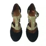 MODERN VINTAGE HEELS WOMENS 7.5 SUEDE PLATFORM PUMPS RETRO GLAM STYLE Photo 2