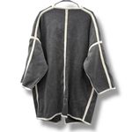 Chloé Oversized Taped Seam Wool Gray Blanket Coat Cardigan Sz S Made in Italy Photo 3
