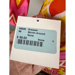 NWT Skirtin Around Zig Zag Print Dress Size 8 Pink Orange Yellow 100% Cotton Photo 4