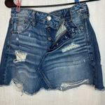 American Eagle  Skirt - high rise fest mini- jean skirt- Size 6 Photo 5