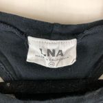 LNA Womens T Shirt Dress Cut Outs Cotton Black XS Photo 2