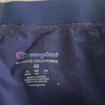 Champion  Biker Shorts 4X Logo Band Navy Blue Stretch Workout Shorts Lounge Mama Photo 5