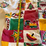 RARE VTG Michael Simon Christmas Festive Santa Fun Patterns Unique Cardigan S Photo 4