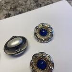 Dress Up Lot Of 3 Statement Vintage / Modern Clip On Clip-on Earrings Photo 1