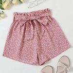 Romwe Printed Paper Bag Shorts Photo 0