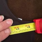 Loft  Black Asymmetrical Hemline  Sleeveless Body Con Boat Neck Cut Dress SZ 6P Photo 9