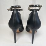 Jimmy Choo Lark 100 Studded Black Bootie Leather Heels Size 39.5 Photo 11