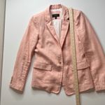 J.Crew Womens 100% Linen Regent Blazer Size 6 Pink Preppy Coastal Chic Office Photo 10