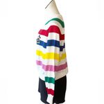 Disney NWT  100 Embroidered Striped Mickey Mouse Cardigan Sweater Size Large Photo 2