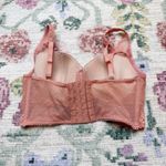 Victoria's Secret Womens Bustier Size 34DD Fairy Floral Lace Semi Sheer Photo 2