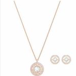 Swavorski Swarovski Crystal Necklace & Stud Earrings Set Photo 6