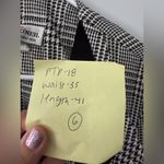 VTG Patty O’Neil Plaid Houndstooth Longline Coat Black White Pattern Size M 6 Size M Photo 12