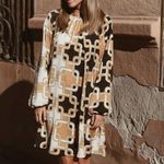 H&M NWT  X Richard Allen Chain Link Swing Dress Size 8 Photo 1