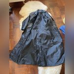 Vintage 80s leather duster trench coat Split Ends Ltd. Black coat jacket Photo 12