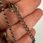 Christian Dior Silver Tone Dog Tag Ball Chain Pendant Necklace Photo 6